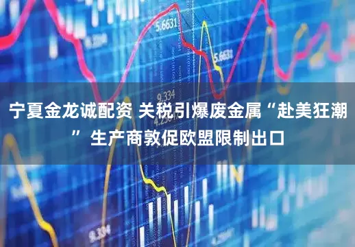 宁夏金龙诚配资 关税引爆废金属“赴美狂潮” 生产商敦促欧盟限制出口