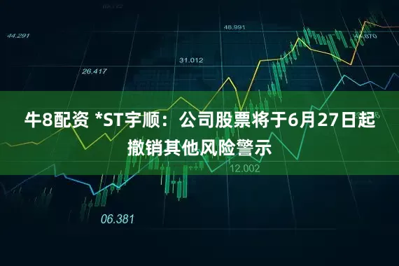 牛8配资 *ST宇顺：公司股票将于6月27日起撤销其他风险警示